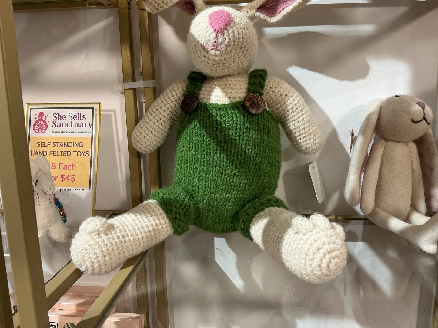 Wool crochet bunny