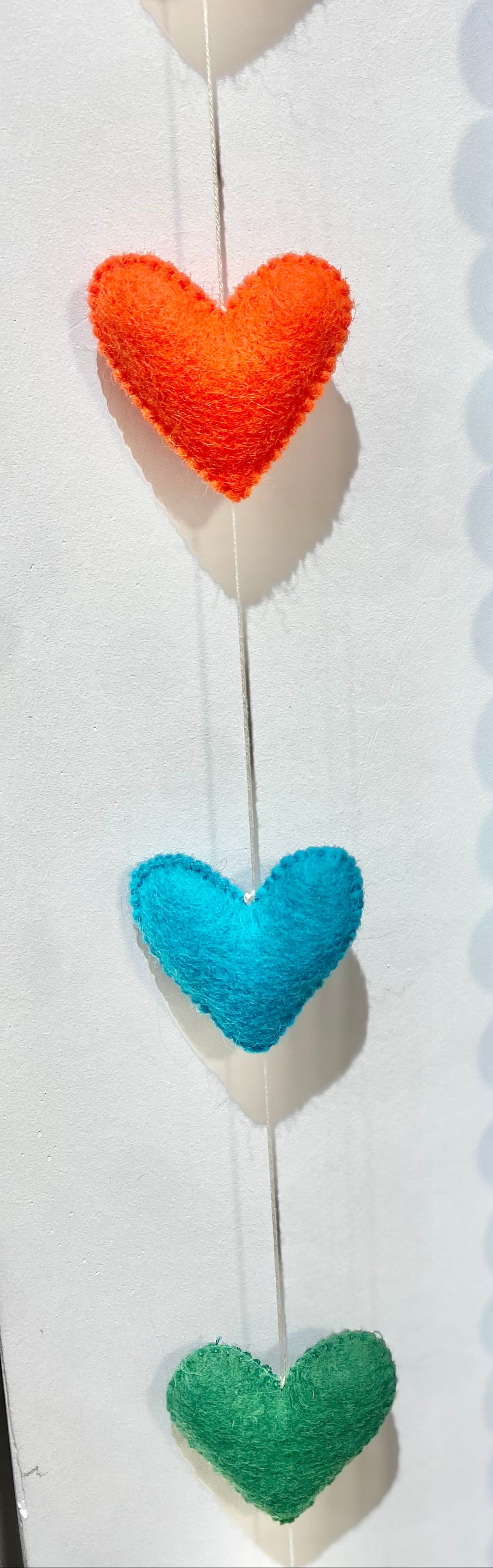 Rainbow Heart Garland
