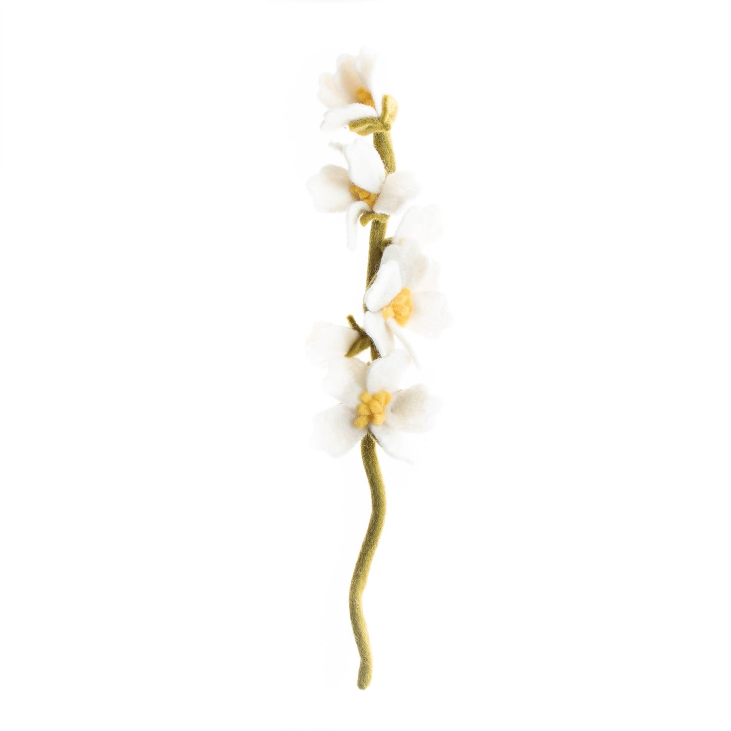 Felt Cherry Blossom: White