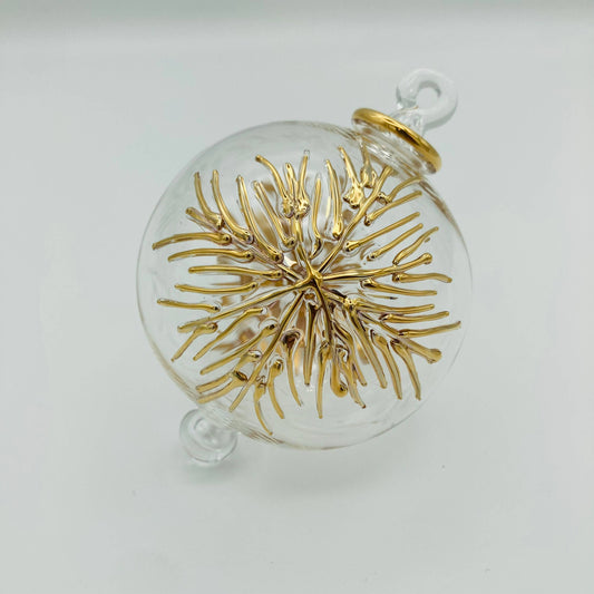 Blown Glass  - Frozen Gold