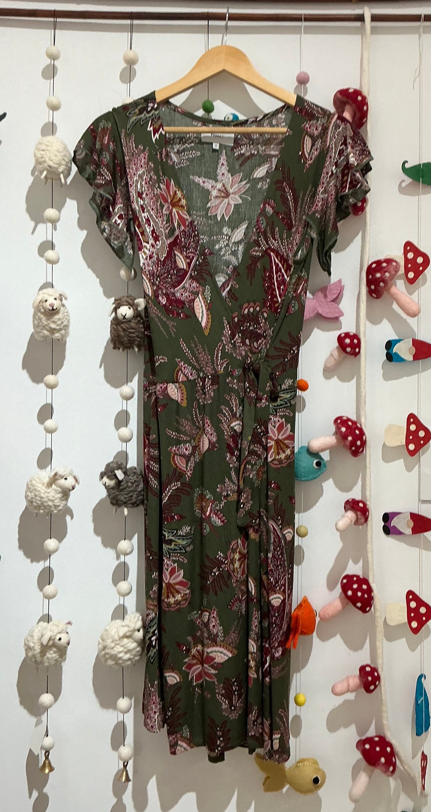 PROGOTI Floral Wrap Summer Dress