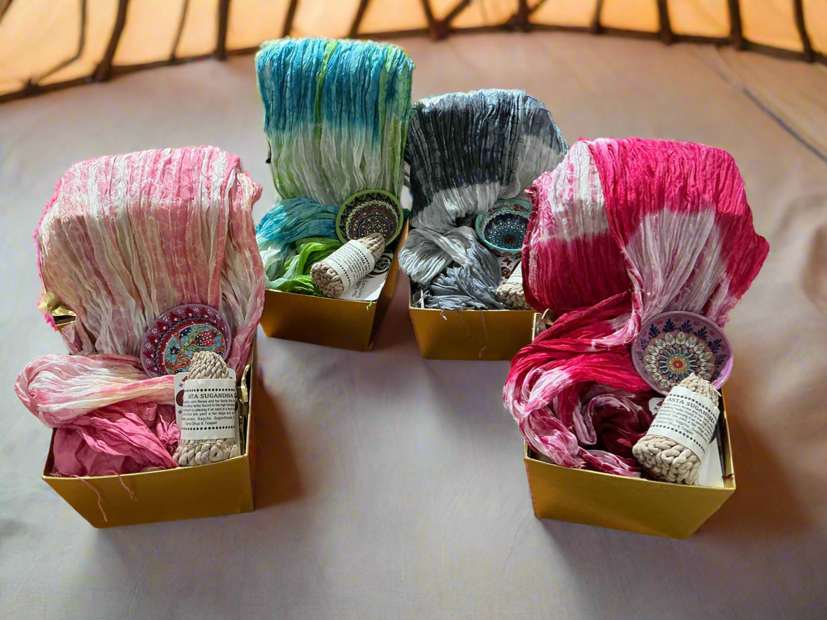 Silk comforts basket