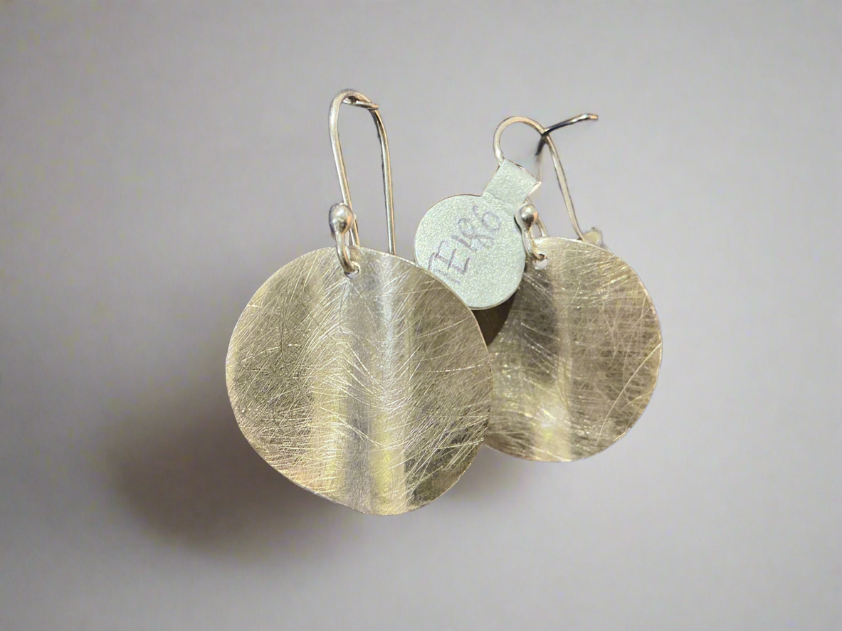 Moon Disc Earrings TE186
