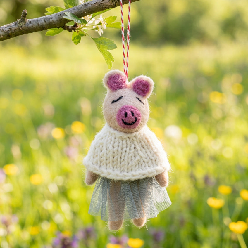 Pig with Tutu Ornament 264