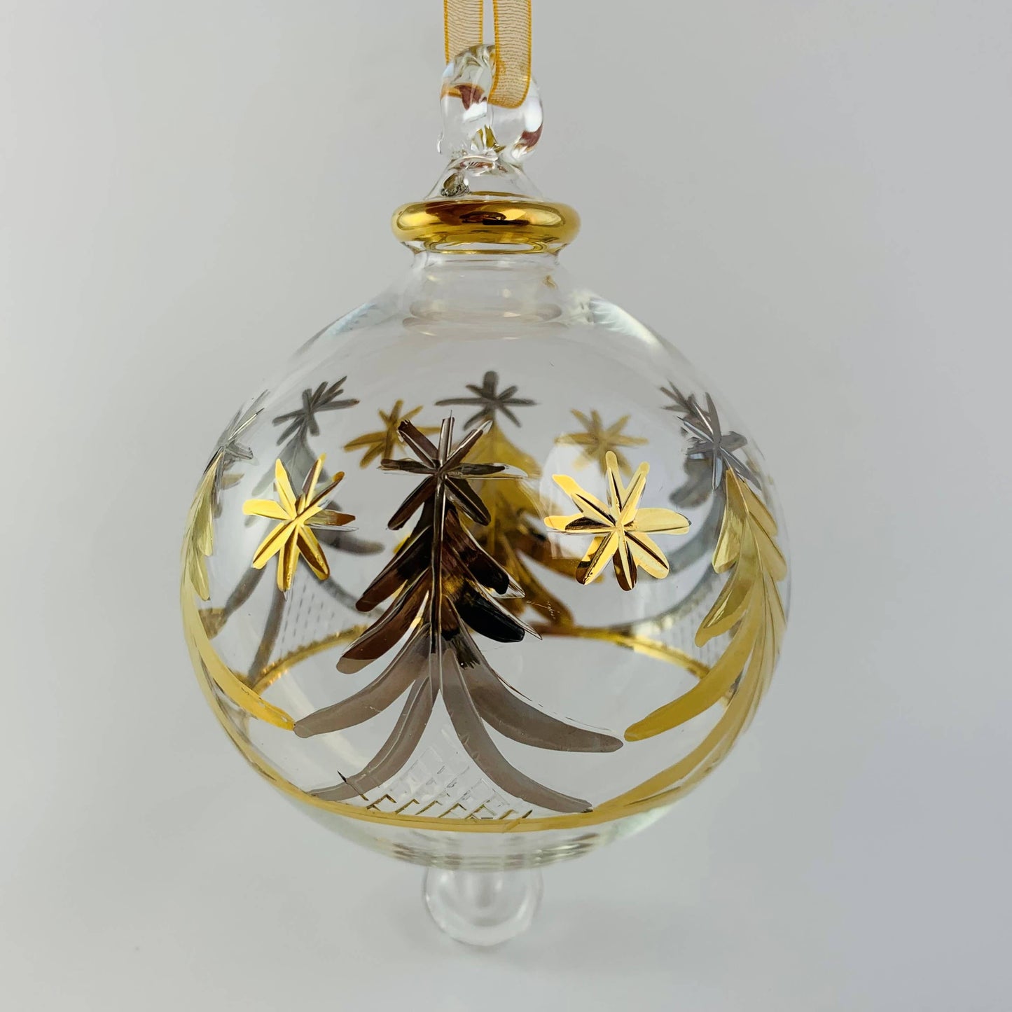 Blown Glass - Christmas Silver & Gold