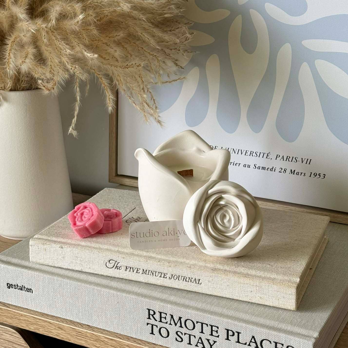 Rosebud Scented Wood Wick Soy Candle | 3oz | Mother's Day
