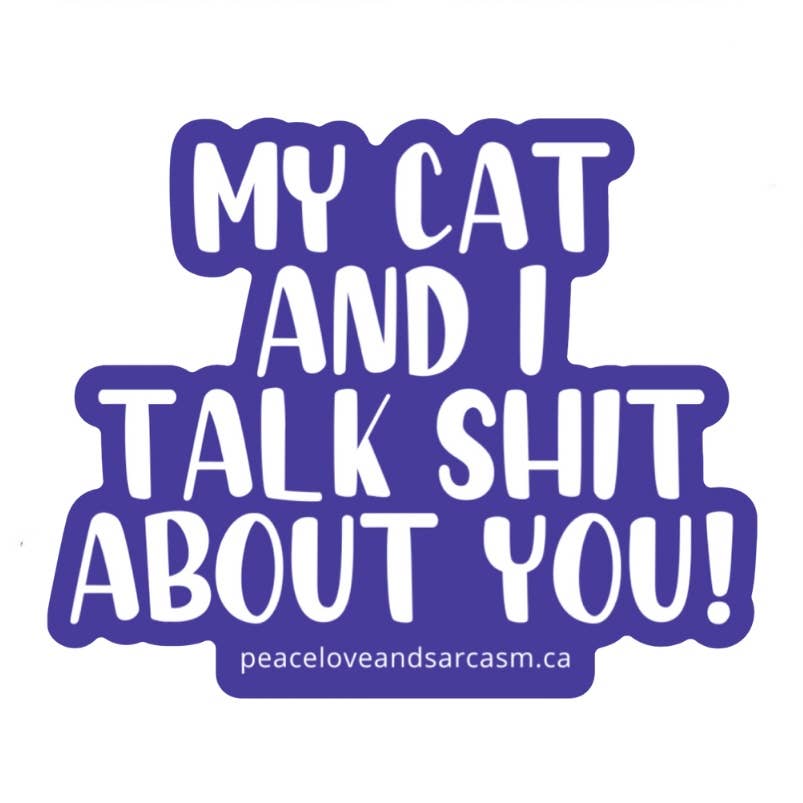 My Cat & I Sticker