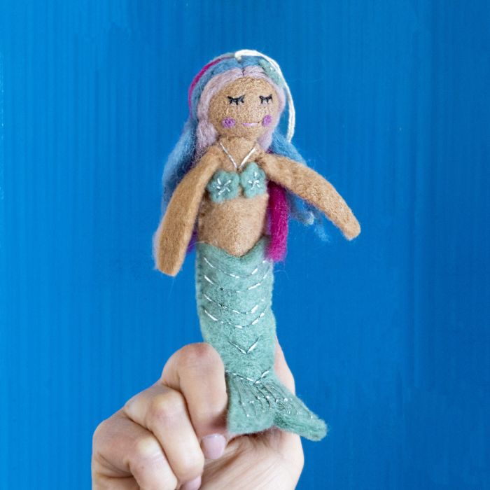 Mermaid Finger Puppet Ornament