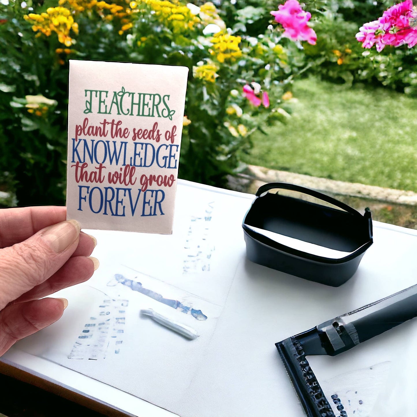 Seed Packages - Teacher Gift seed package with Wildflowers