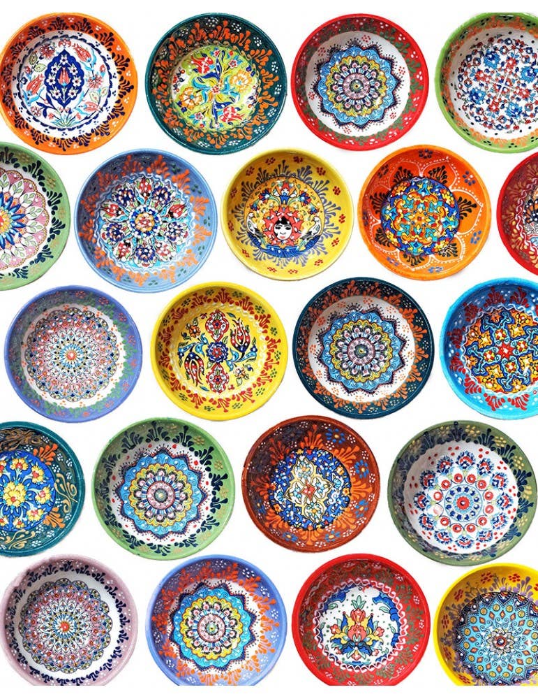 Turkish ceramic 3” bowls garden