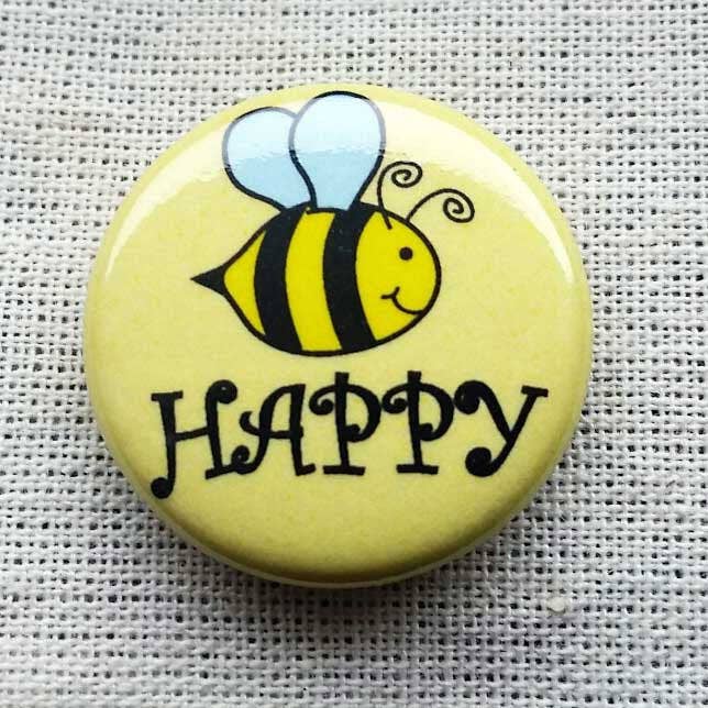 Bee Happy Pin