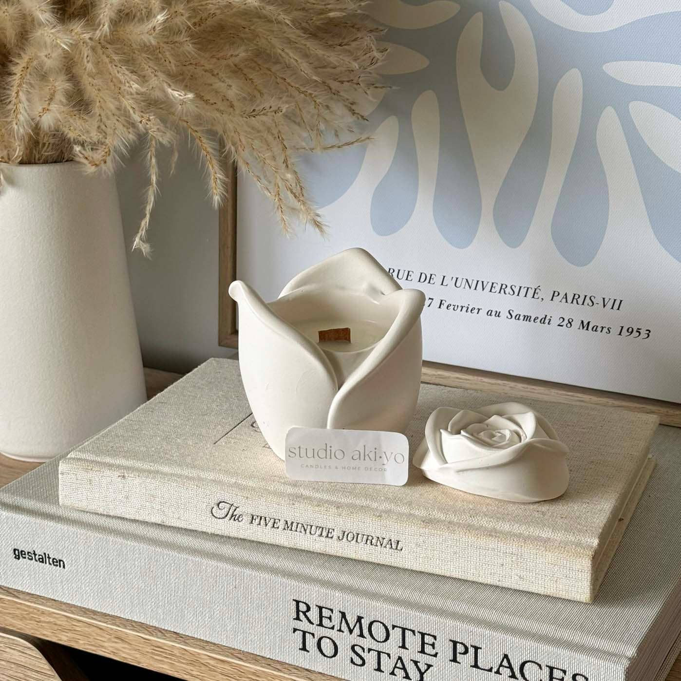 Rosebud Scented Wood Wick Soy Candle | 3oz | Mother's Day
