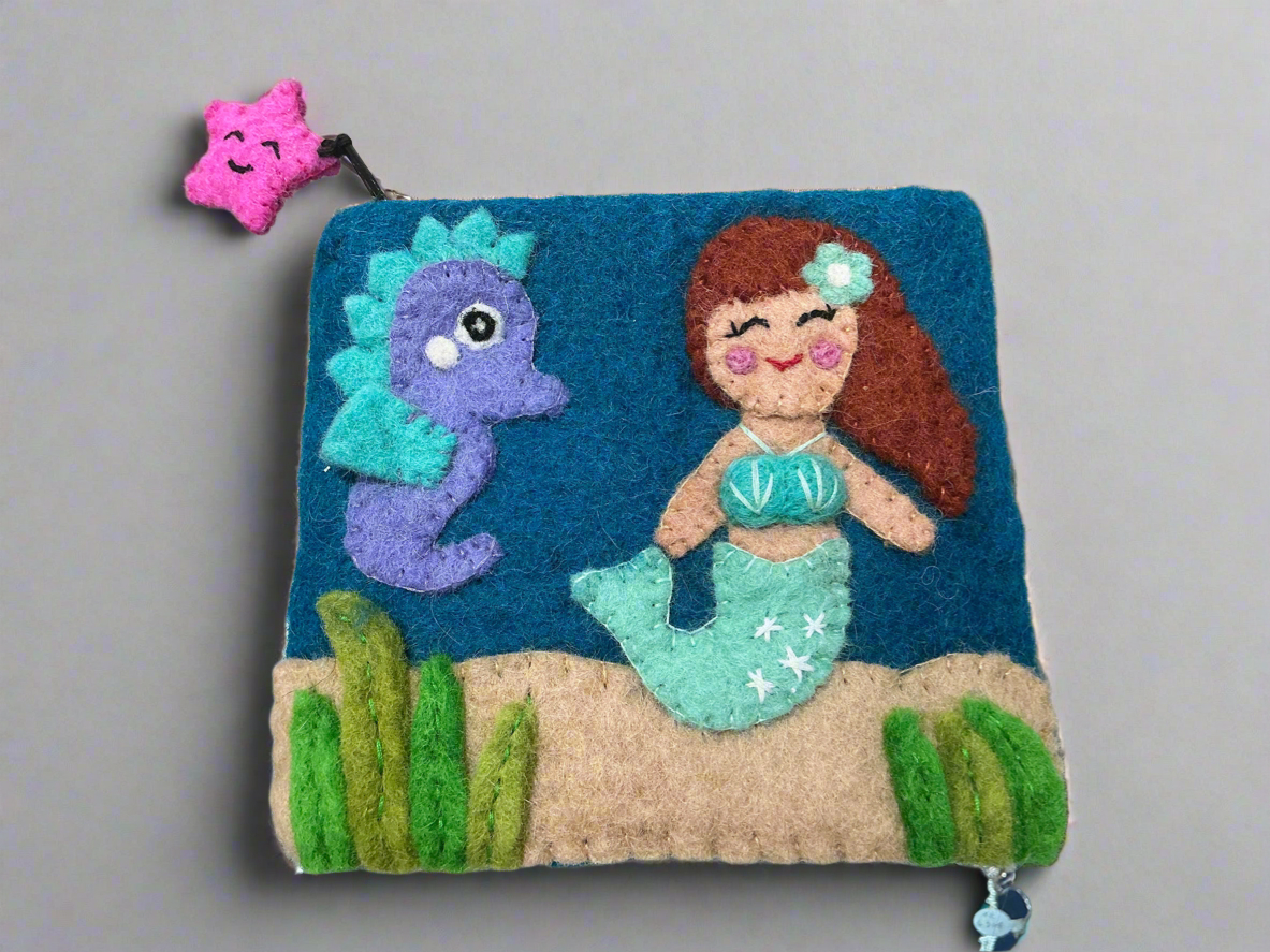 Mermaid change purse