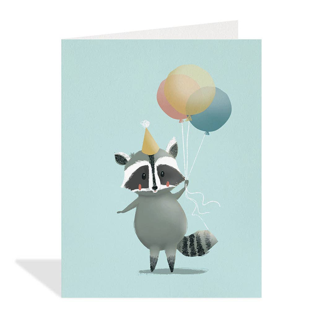 Birthday Raccoon - Card