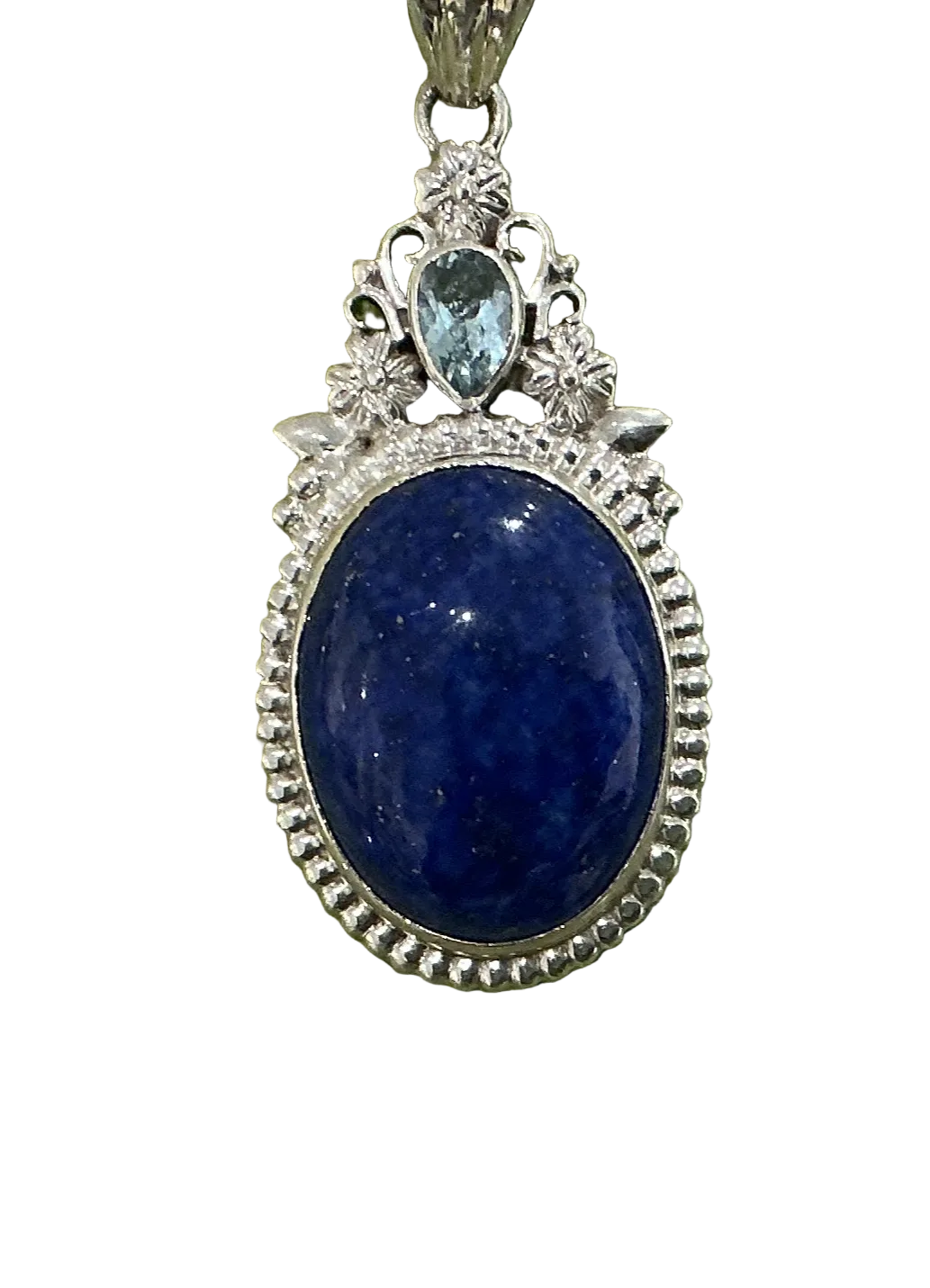 Lapis and Blue Topaz Pendant XPD4091