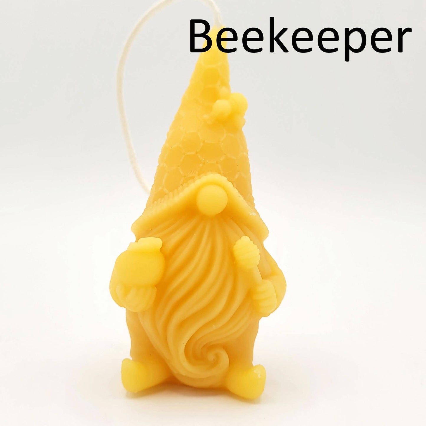 Beeswax Candle- Little Gnomes: Beekeeper Gnome