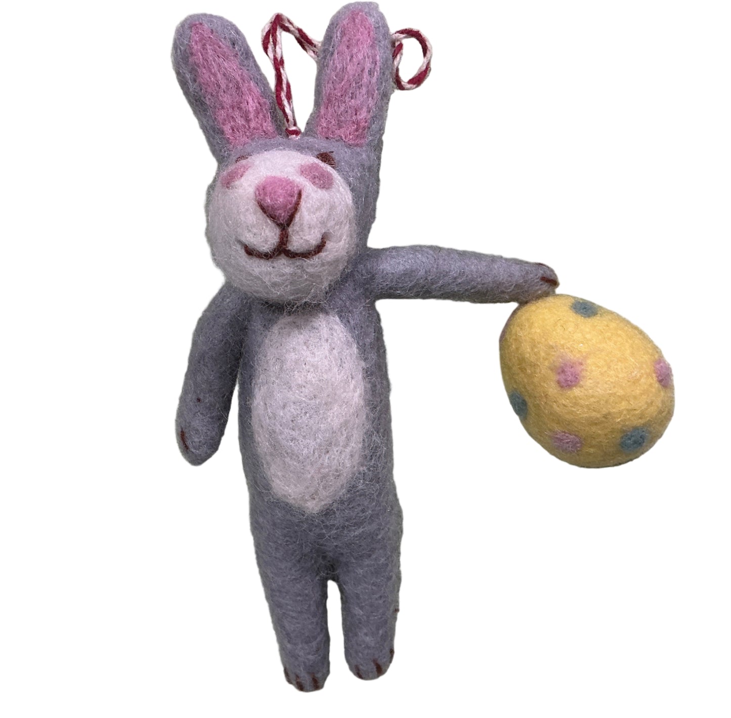 Bunny With Yellow Egg Ornament