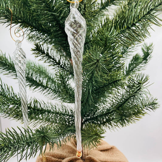 Blown Glass Icicle - Set of 2