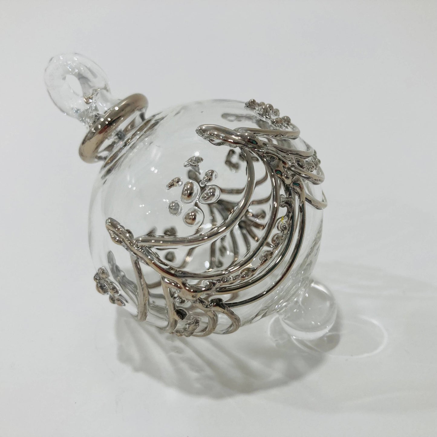 Blown Glass Small Ornament - Delicate Drapes: Gold