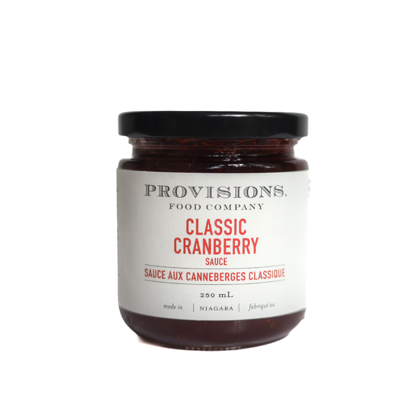 Classic Cranberry Sauce: 250mL