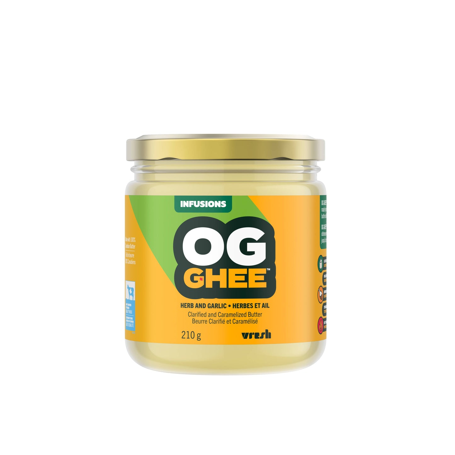 OG Herb and Garlic Ghee: 250mL