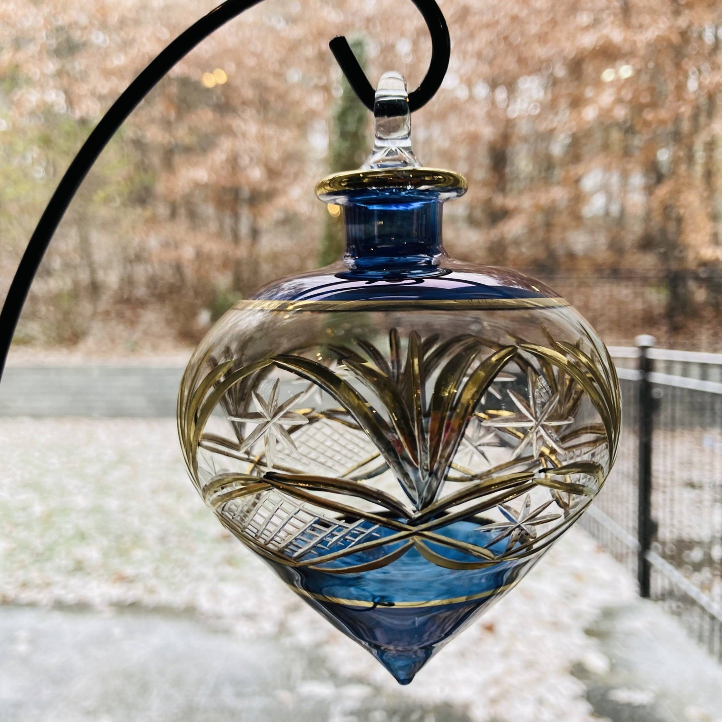 Blown Glass - Drop Blue