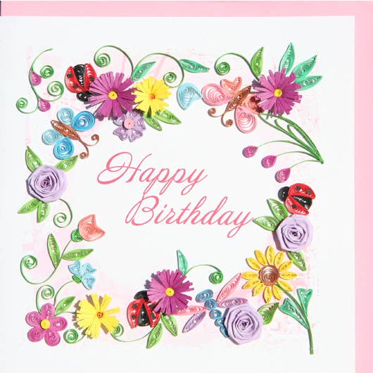 BDAY-48 Quilling Card