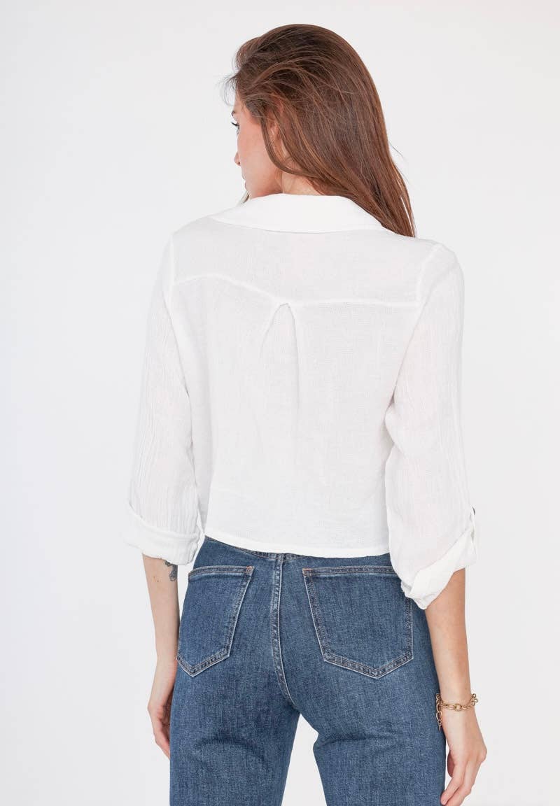 LINEN VEST 3025 MY VEST: WHITE
