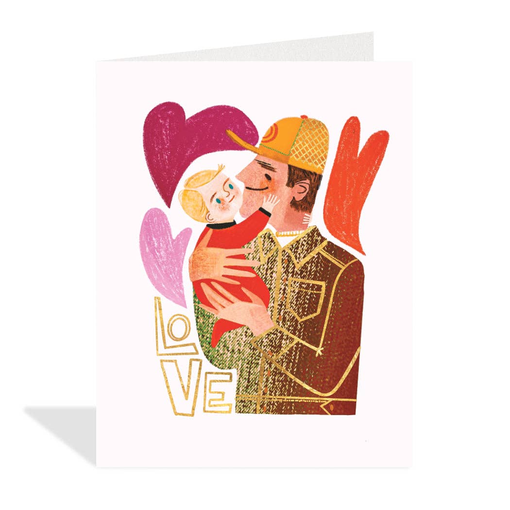 Love - dad and child - card
