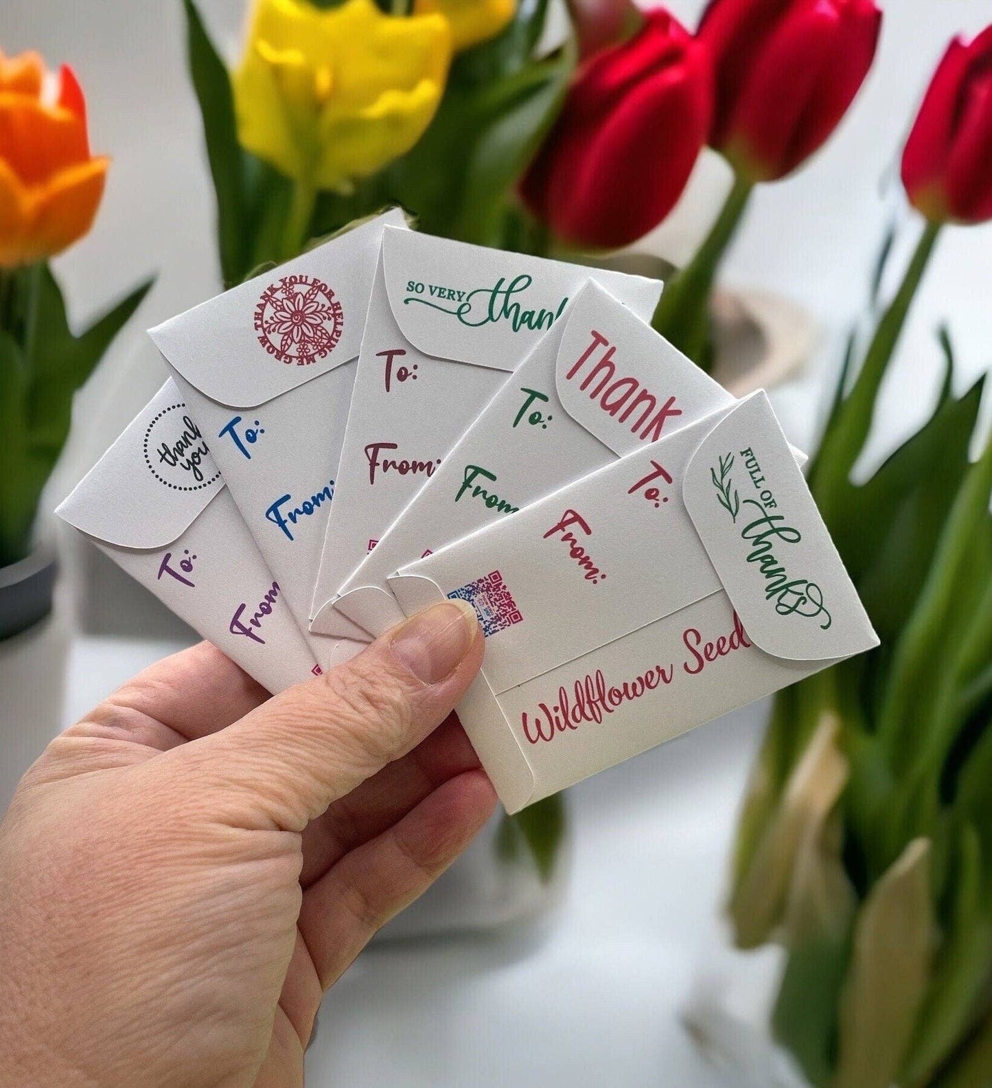 Seed Packages - Teacher Gift seed package with Wildflowers