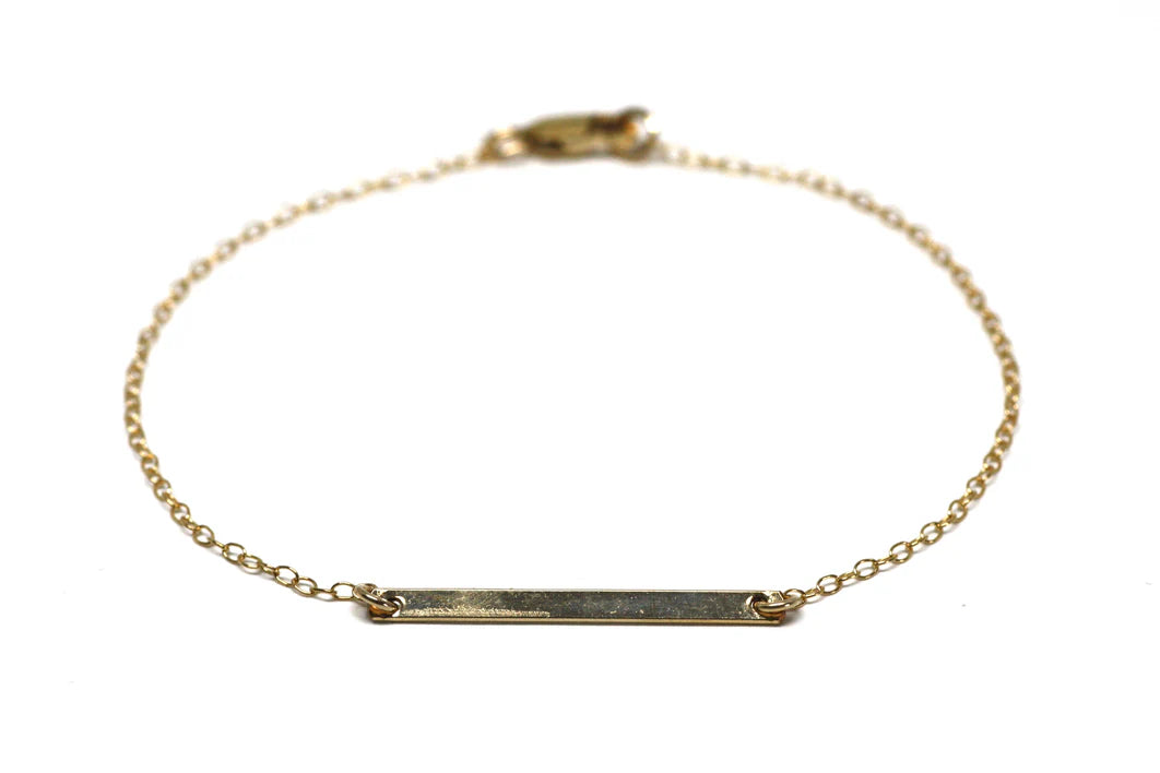 Gold Bar Bracelet Bar $45