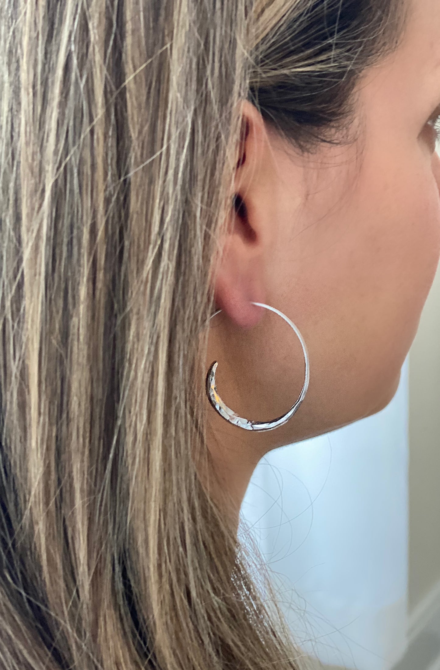Moon Hoop Earrings TE172