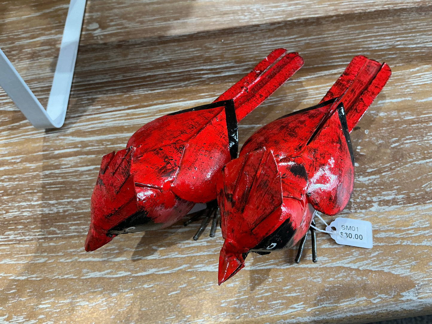 Sm01 Metal Red Cardinal Bird