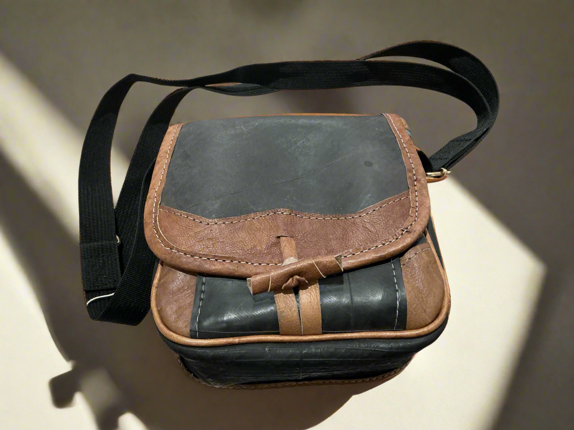 Recycled tire purse / tote