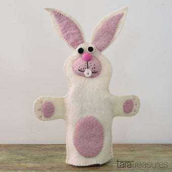 Bunny Wool Hand Puppet