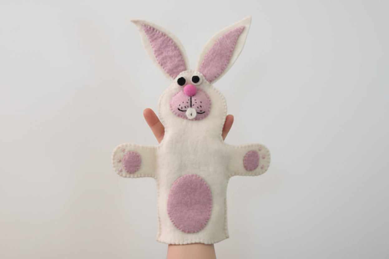 Bunny Wool Hand Puppet