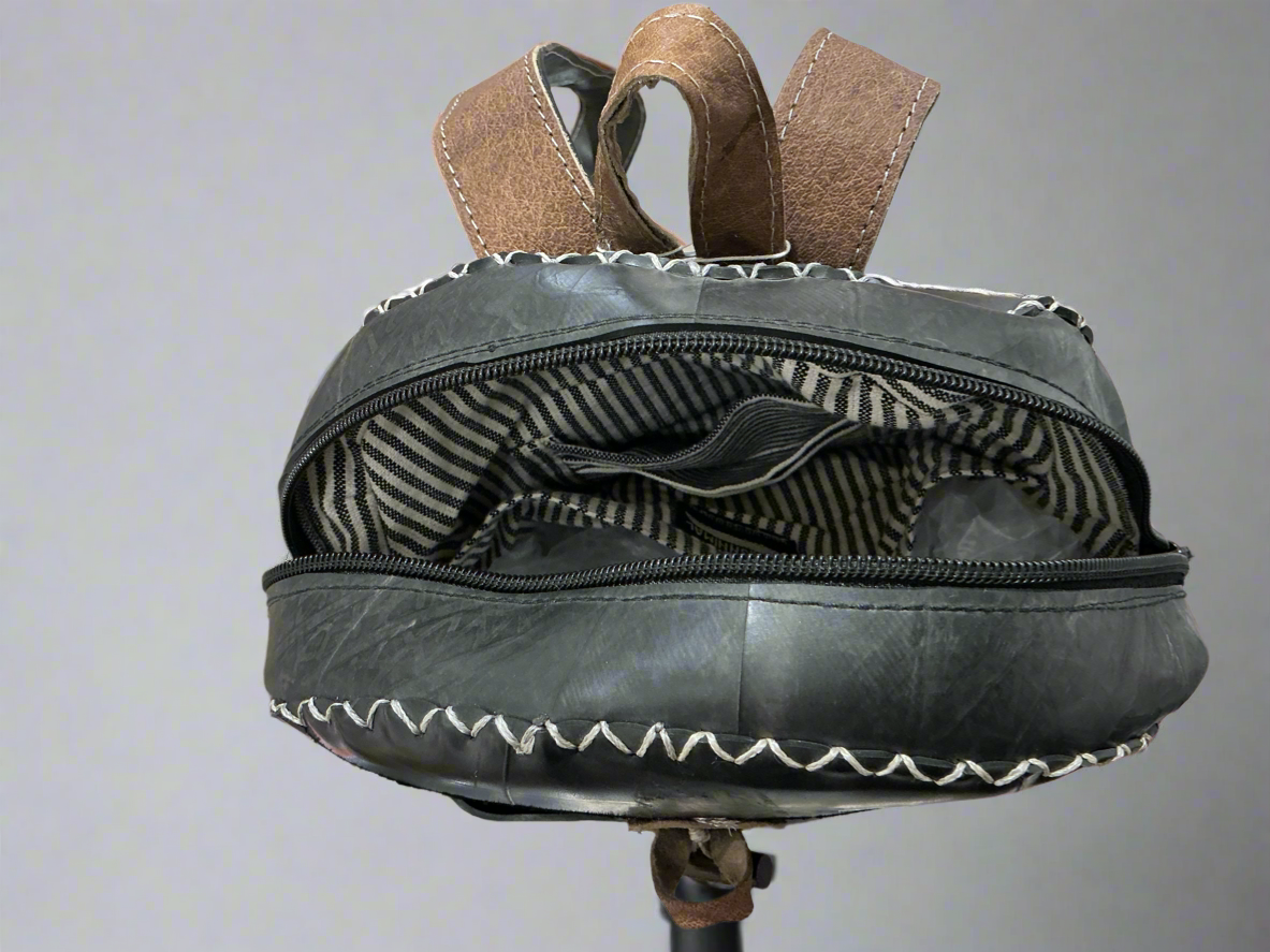 Mid size rubber backpack