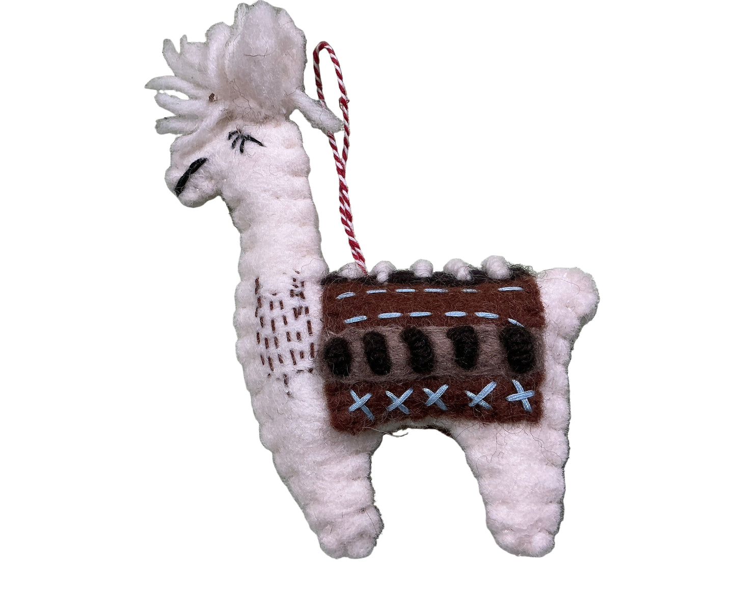 Llama wool ornament
