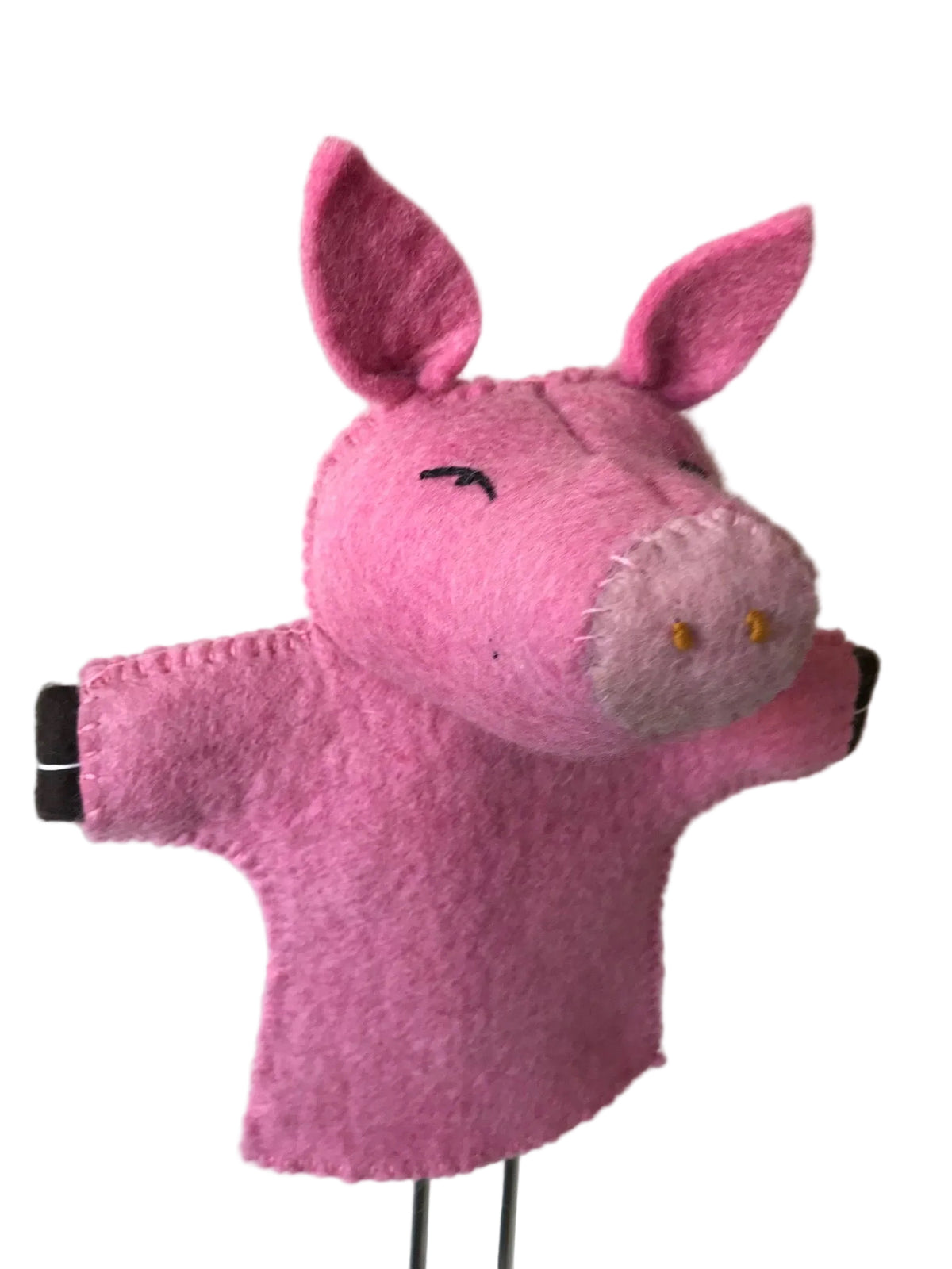 Pig Wool Hand Puppet