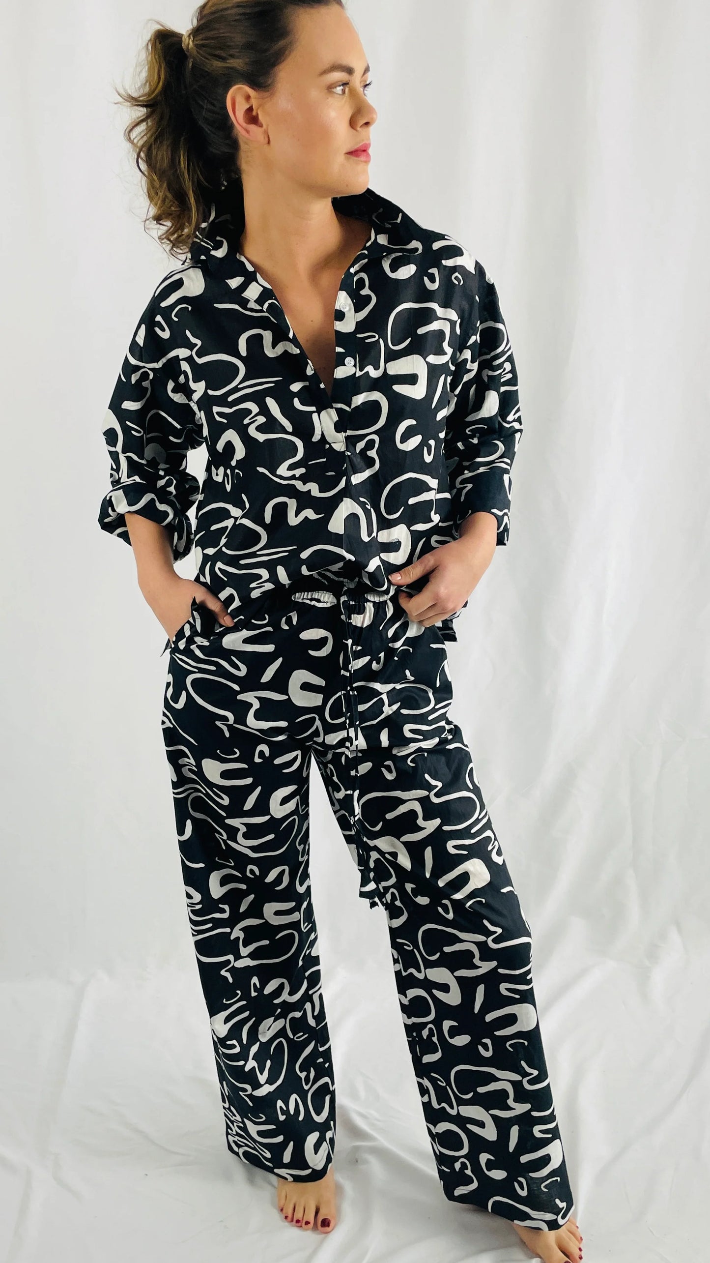 Cotten 2 piece women’s top and bottom set