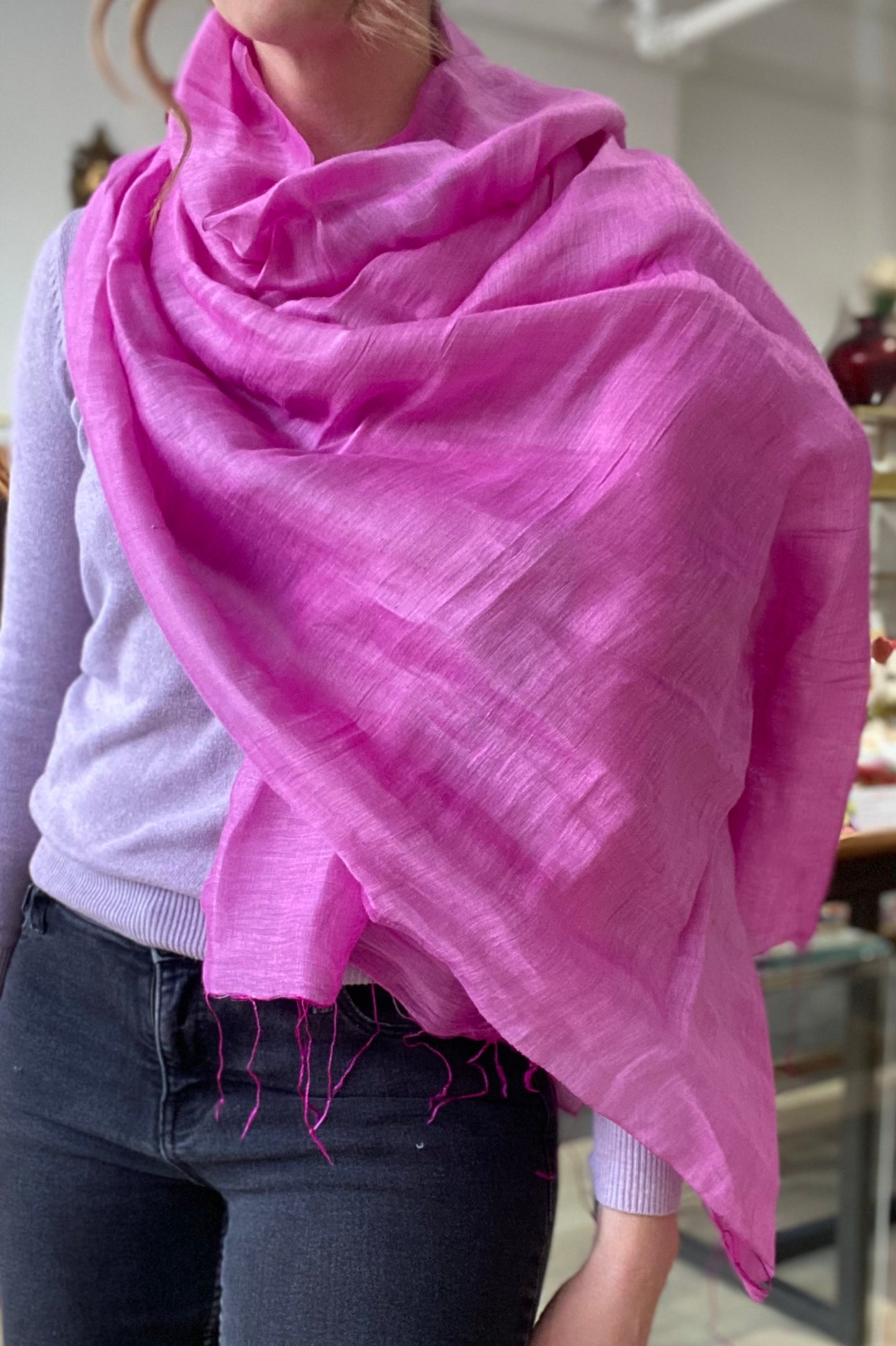 Linen and Silk Scarves - Large (Vietnam) 2022-2034