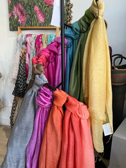 Linen and Silk Scarves - Large (Vietnam) 2022-2034