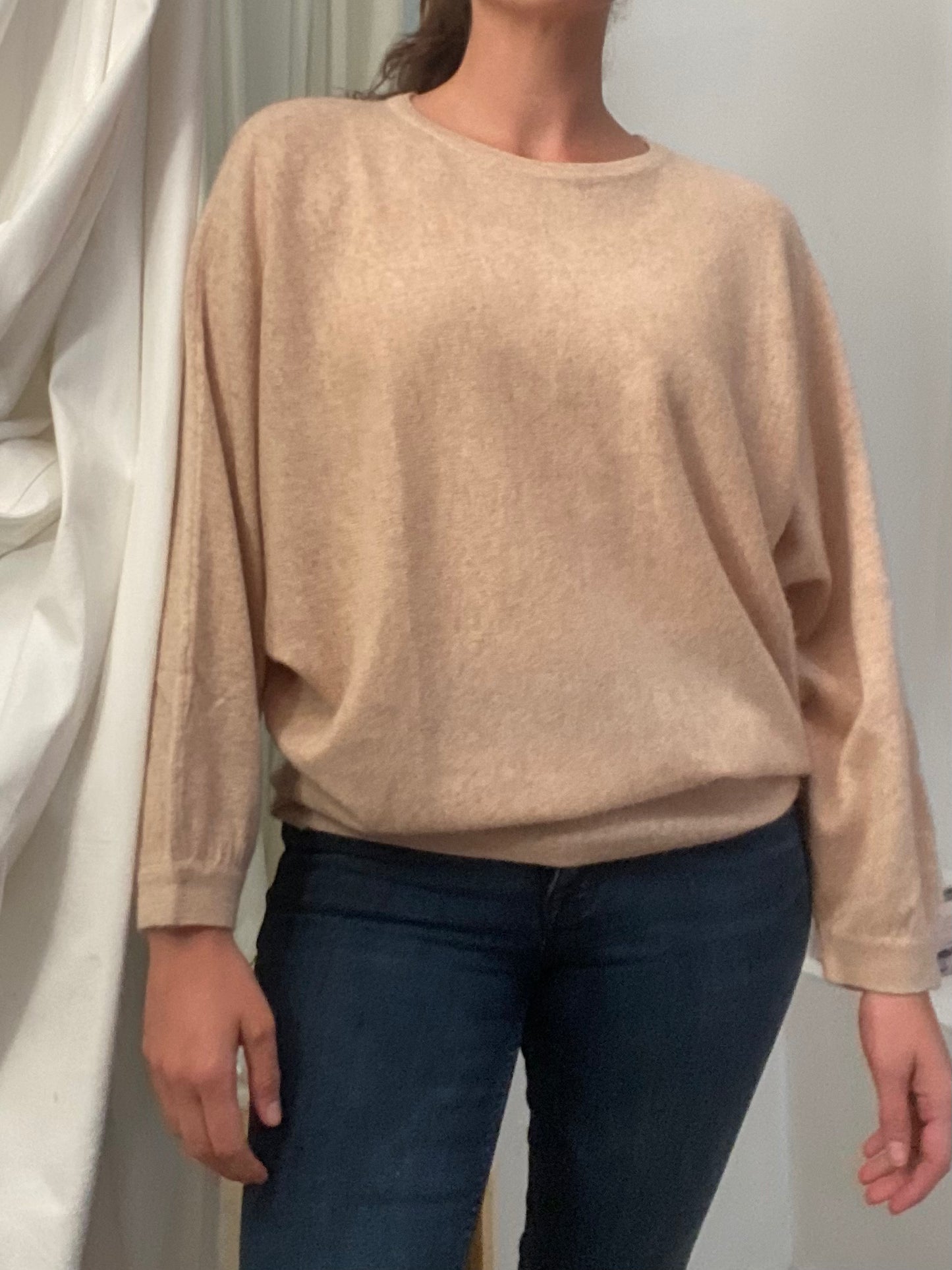 100% Pure Cashmere Butterfly Sweater Ivory Cream