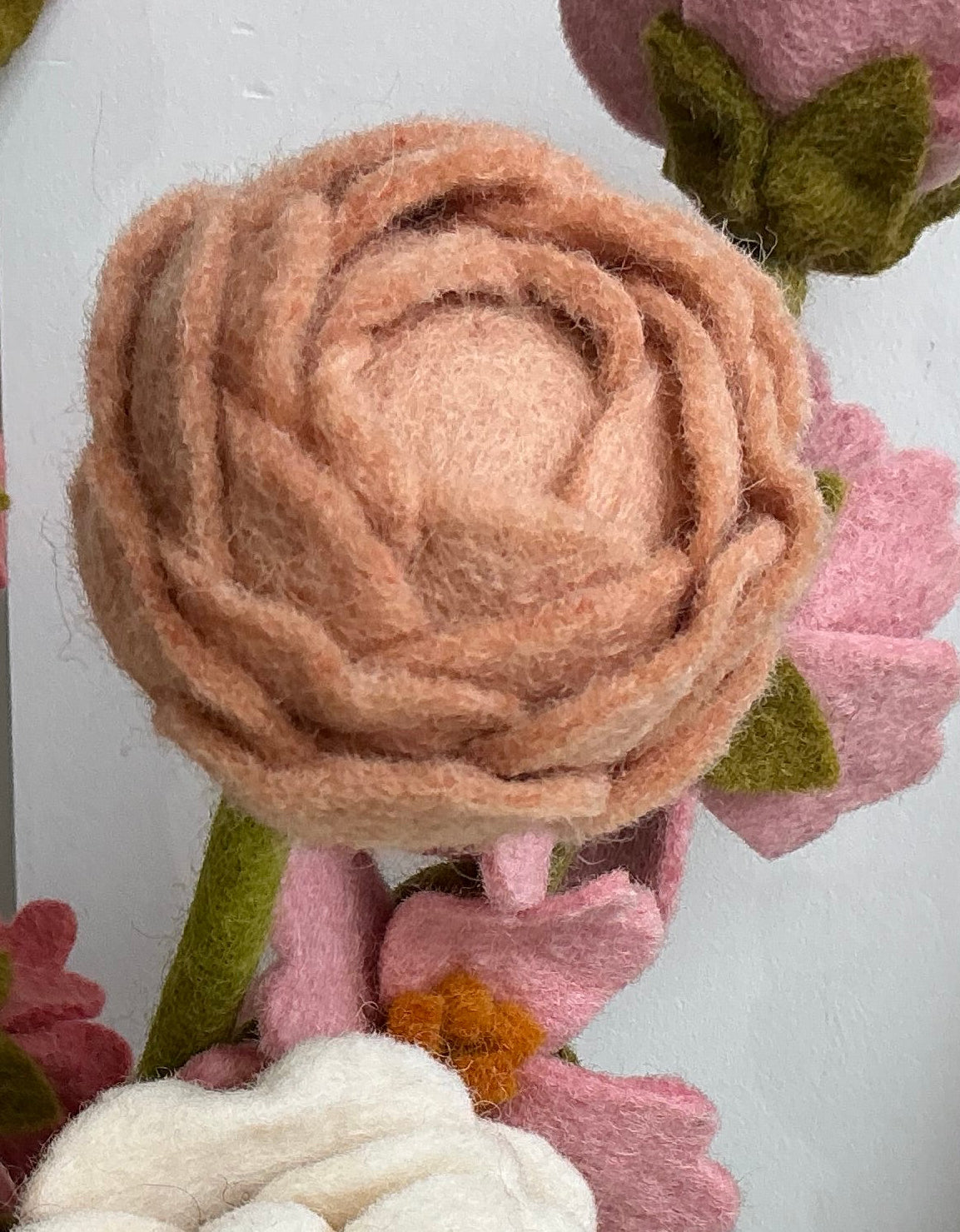 Felt flowers 14”