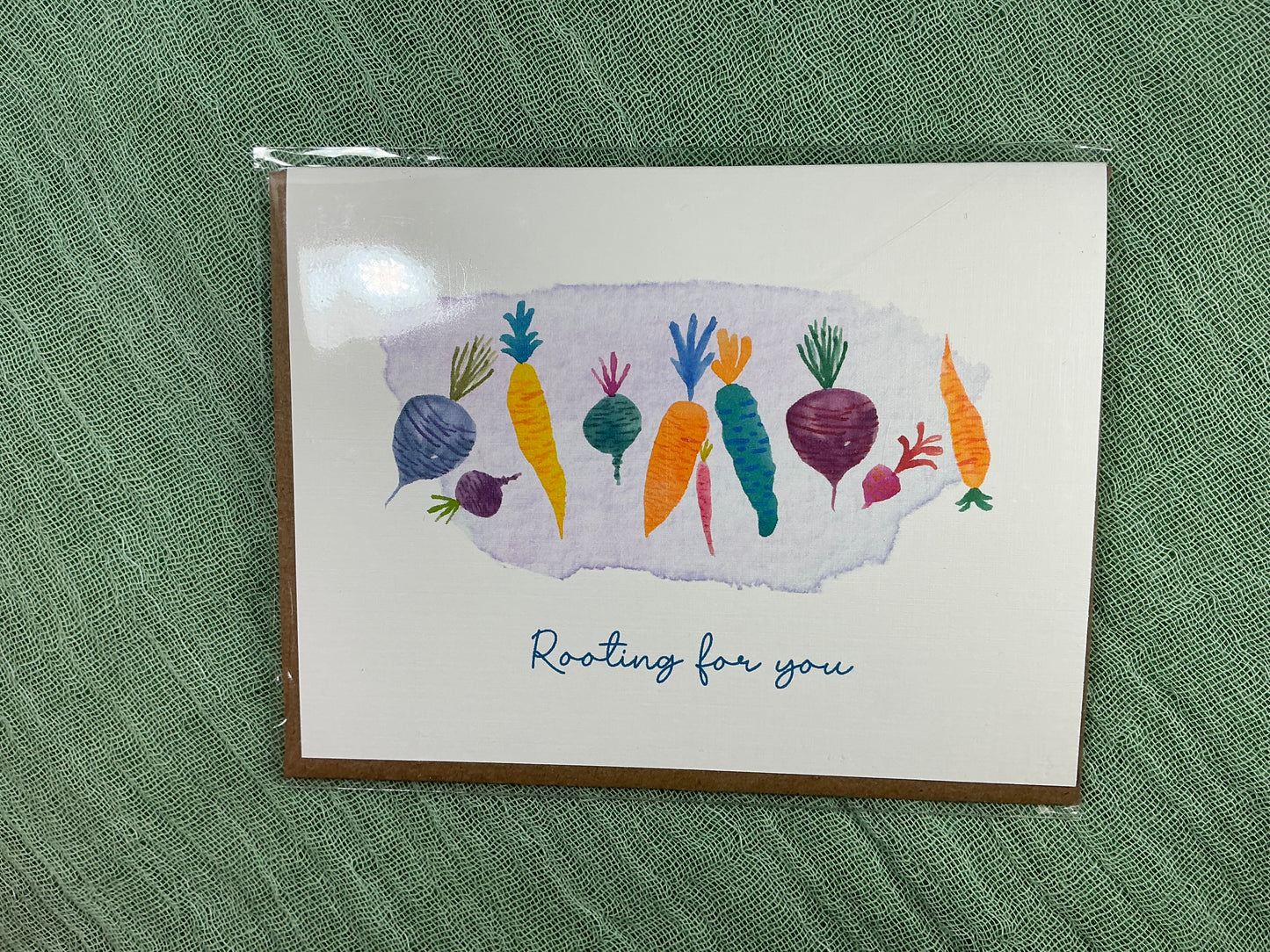 Rooting for you watercolour card
