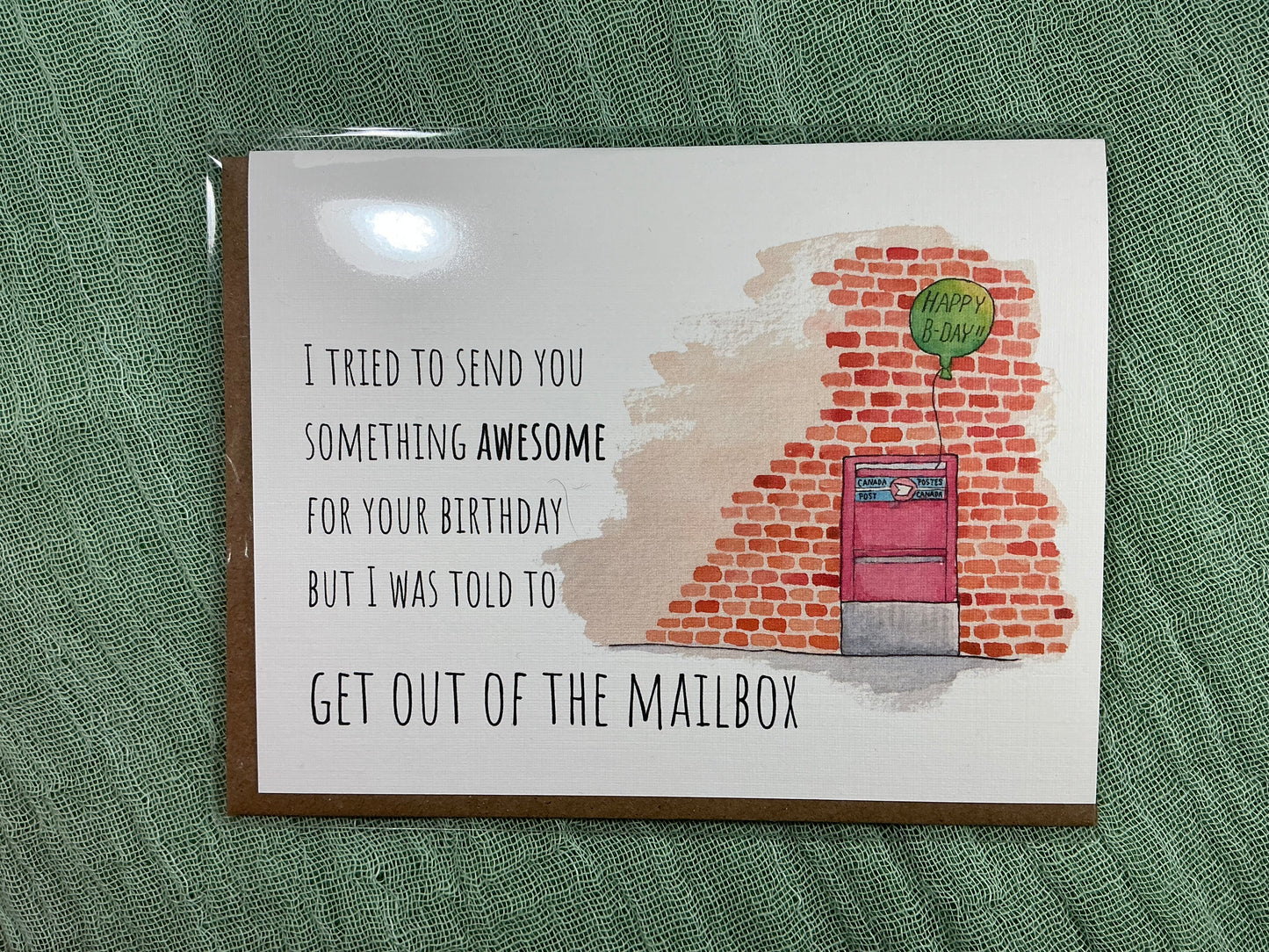 I tried to send you something.. birthday watercolour card