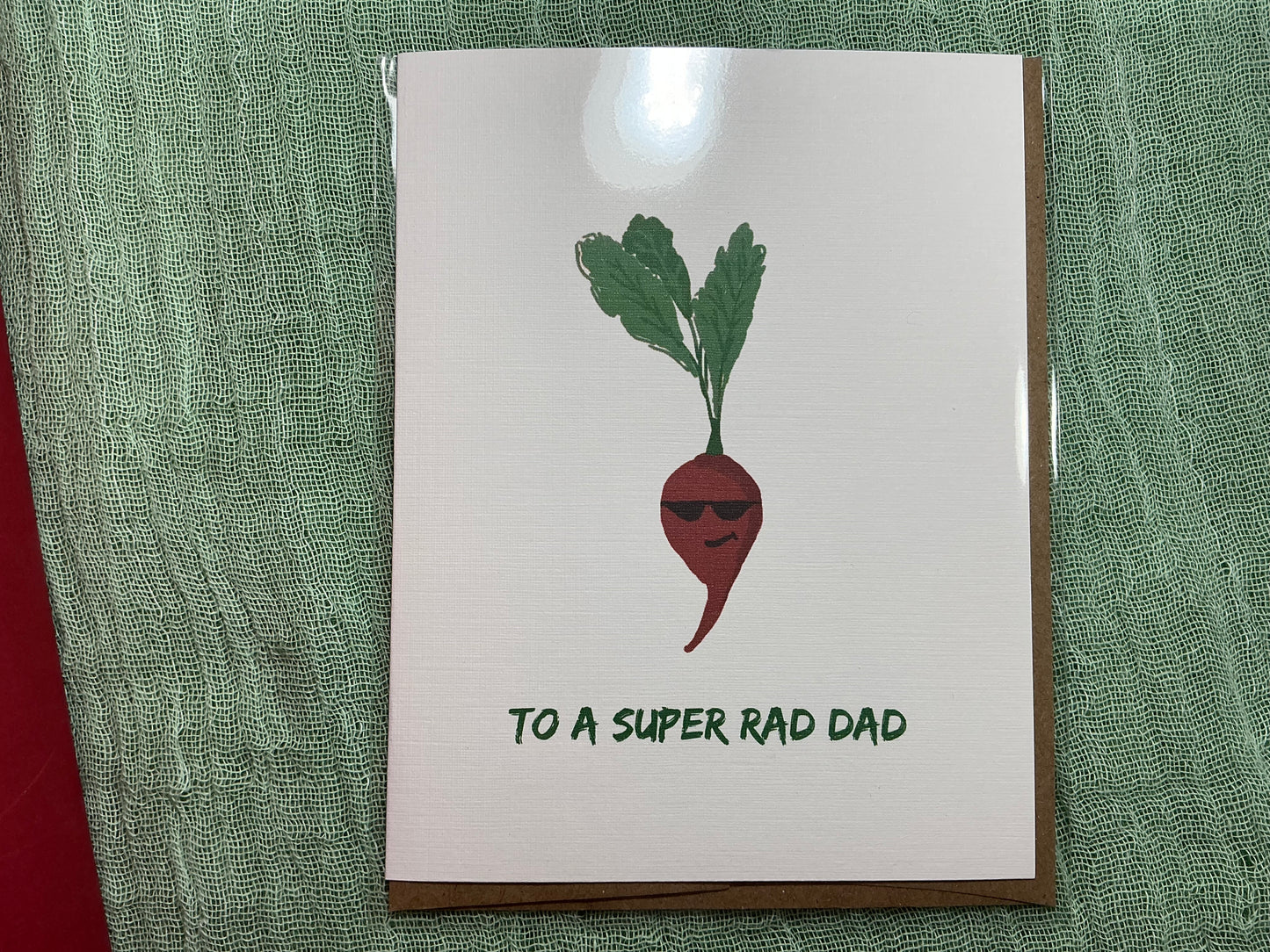 To a super rad dad watercolour card