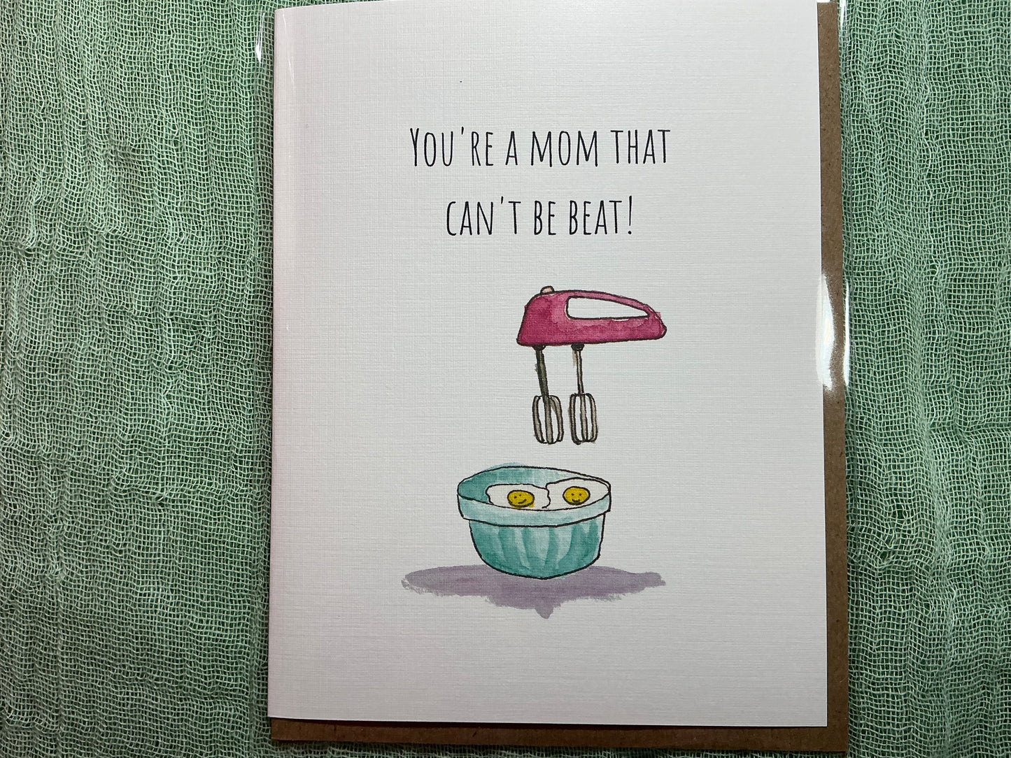 You’re a mom that can’t be beat baking watercolour card (Copy)