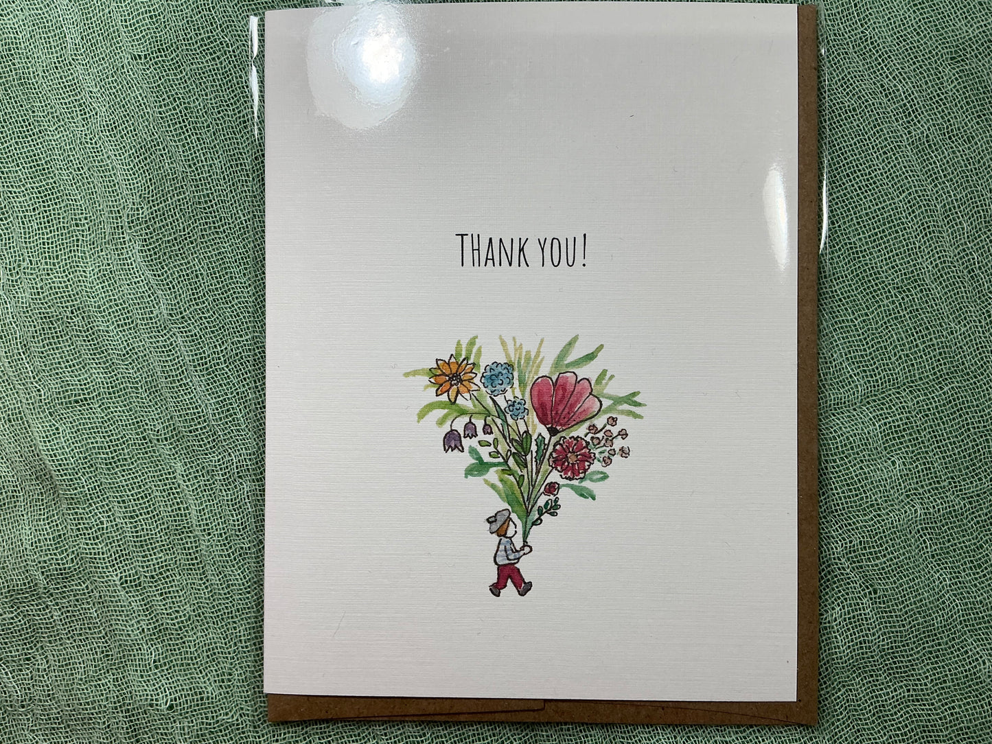 Thank you watercolour card
