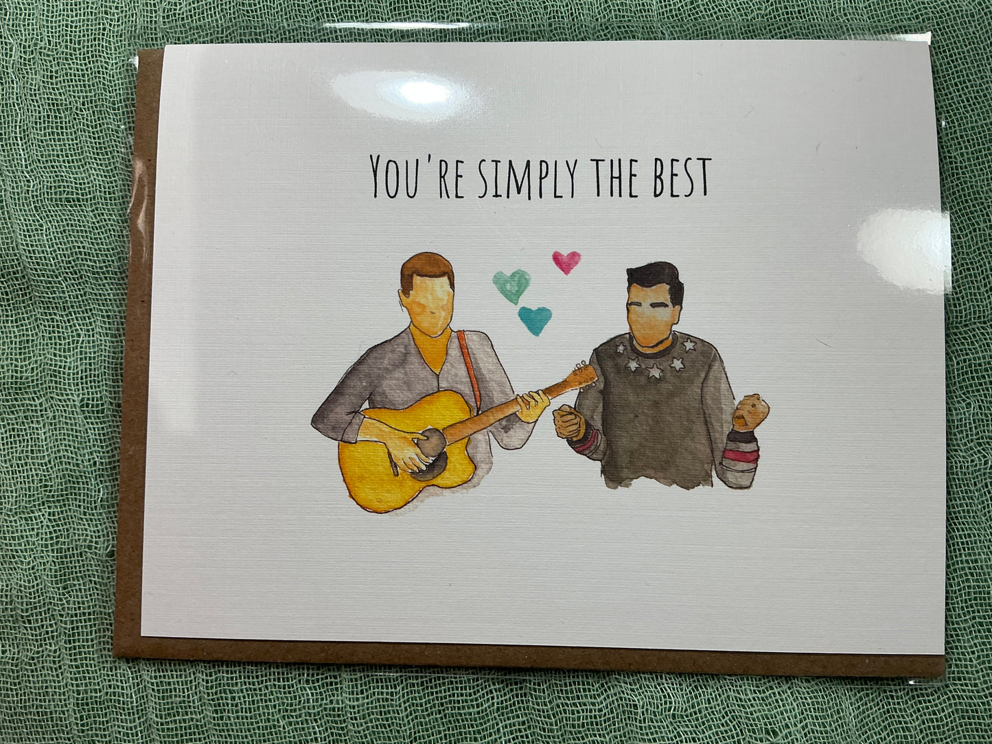 You’re simply the best watercolour card